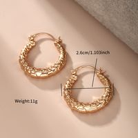1 Pair Xuping Simple Style Geometric Solid Color Irregular Plating Alloy Copper Alloy 18k Gold Plated Earrings main image 2