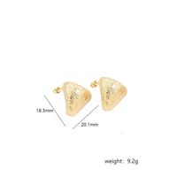 1 Pair Simple Style Heart Shape Plating Copper 18k Gold Plated White Gold Plated Ear Studs sku image 2