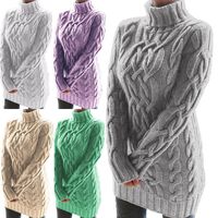 Women's Sweater Long Sleeve Sweaters & Cardigans Casual Classic Style Solid Color main image 1