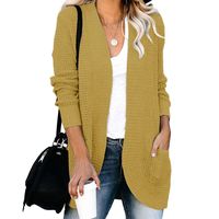 Women's Coat Sweater Long Sleeve Sweaters & Cardigans Elegant Solid Color main image 2