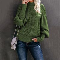 Women's Sweater Long Sleeve Sweaters & Cardigans Elegant Solid Color main image 2