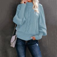 Women's Sweater Long Sleeve Sweaters & Cardigans Elegant Solid Color main image 4