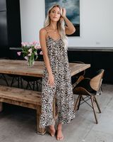 Women's Daily Street Classic Style Streetwear Color Block Leopard Full Length Jumpsuits main image 4