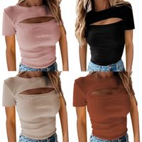 Women's T-shirt Long Sleeve T-shirts Elegant Solid Color main image 1