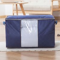 Pastoral Solid Color Nonwoven Zipper Storage Bag main image 3