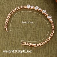 Luxurious Xuping Geometric 18k Gold Plated Artificial Diamond Alloy Wholesale Bracelets sku image 1