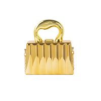 Women's Alloy Solid Color Basic Vintage Style Square Lock Clasp Shoulder Bag Handbag Chain Bag main image 5