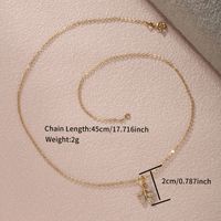 Xuping Simple Style Commute Leaf Alloy Plating 14k Gold Plated Women's Pendant Necklace main image 2