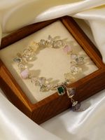 Elegant Simple Style Geometric Freshwater Pearl Opal Copper Beaded Women's Bracelets main image 6