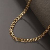 304 Stainless Steel 18K Gold Plated Hip-Hop XUPING Plating Geometric Necklace main image 7