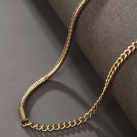 304 Stainless Steel 18K Gold Plated Hip-Hop XUPING Plating Geometric Necklace main image 9