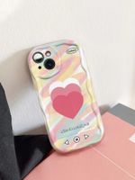 Cute Funny Artistic Heart Shape Plastic   Phone Cases main image 4