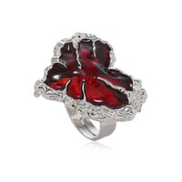 Hip-hop Punk Heart Shape Alloy Silver Plated Unisex Rings main image 6