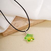 Ig Style Simple Style Pentagram Star Natural Stone Rope Natural Stone Unisex Pendant Necklace main image 6