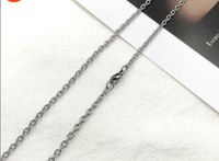 Simple Style Solid Color Titanium Steel Unisex Necklace sku image 1