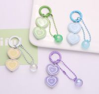 Simple Style Heart Shape Arylic Women's Bag Pendant Keychain main image 3