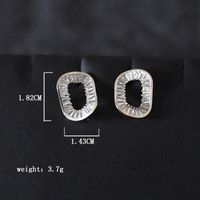 1 Pair Elegant Luxurious Square Water Droplets Inlay Copper Alloy Zircon Drop Earrings Ear Studs main image 3