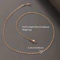 Xuping Simple Style Geometric 18k Gold Plated White Gold Plated Alloy Copper Alloy Wholesale Necklace sku image 2