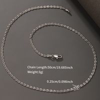 Xuping Simple Style Geometric 18k Gold Plated White Gold Plated Alloy Copper Alloy Wholesale Necklace main image 3