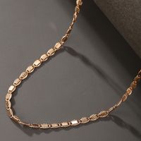 Xuping Simple Style Geometric 18k Gold Plated White Gold Plated Alloy Copper Alloy Wholesale Necklace main image 8