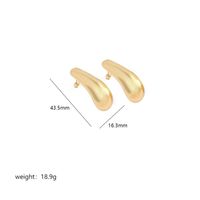 1 Pair Simple Style Commute Geometric Polishing Plating Copper 18k Gold Plated White Gold Plated Ear Studs sku image 7