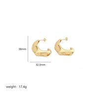 1 Pair Simple Style Commute Geometric Polishing Plating Copper 18k Gold Plated White Gold Plated Ear Studs sku image 9