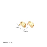 1 Pair Simple Style Commute Geometric Polishing Plating Copper 18k Gold Plated White Gold Plated Ear Studs sku image 3