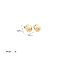 1 Pair Simple Style Commute Geometric Polishing Plating Copper 18k Gold Plated White Gold Plated Ear Studs sku image 4