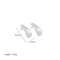 1 Pair Simple Style Commute Geometric Polishing Plating Copper 18k Gold Plated White Gold Plated Ear Studs sku image 8