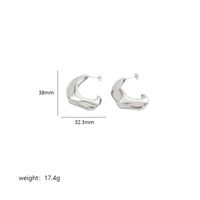 1 Pair Simple Style Commute Geometric Polishing Plating Copper 18k Gold Plated White Gold Plated Ear Studs sku image 10