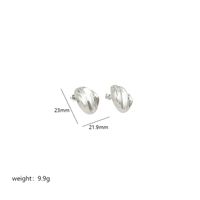 1 Pair Simple Style Commute Geometric Polishing Plating Copper 18k Gold Plated White Gold Plated Ear Studs sku image 5
