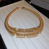 Nordic Style Exaggerated Luxurious Solid Color Alloy Wholesale Choker main image 3