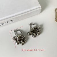 1 Pair Elegant Simple Style Grape Alloy Drop Earrings main image 2