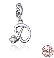 Simple Style Commute Letter Sterling Silver Inlay Zircon Charms sku image 14