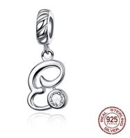 Simple Style Commute Letter Sterling Silver Inlay Zircon Charms sku image 3