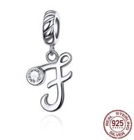 Style Simple Commuer Lettre Argent Sterling Incruster Zircon Charmes sku image 4