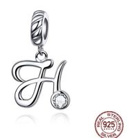 Simple Style Commute Letter Sterling Silver Inlay Zircon Charms sku image 15