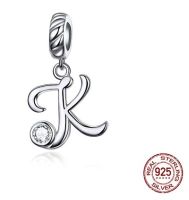 Simple Style Commute Letter Sterling Silver Inlay Zircon Charms sku image 16
