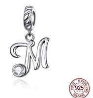 Style Simple Commuer Lettre Argent Sterling Incruster Zircon Charmes sku image 17