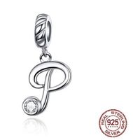 Simple Style Commute Letter Sterling Silver Inlay Zircon Charms sku image 9