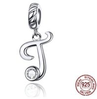 Simple Style Commute Letter Sterling Silver Inlay Zircon Charms sku image 2