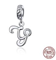 Simple Style Commute Letter Sterling Silver Inlay Zircon Charms sku image 11