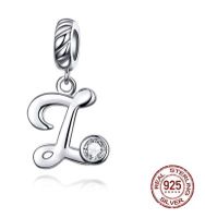 Simple Style Commute Letter Sterling Silver Inlay Zircon Charms sku image 22