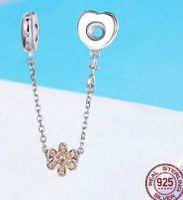 Simple Style Classic Style Flower Sterling Silver Inlay Zircon Charms Jewelry Accessories sku image 10