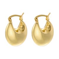1 Pair Casual Vintage Style Simple Style Water Droplets Plating Copper 18k Gold Plated Drop Earrings sku image 5