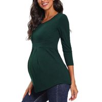 Simple Style Solid Color Polyester Maternity Clothing sku image 6