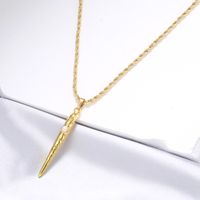 Casual Elegant Solid Color Copper Plating Inlay Artificial Pearls 18k Gold Plated Pendant Necklace main image 6