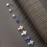 304 Stainless Steel Plastic XUPING Simple Style Hexagram Cross Pendant Necklace main image 1