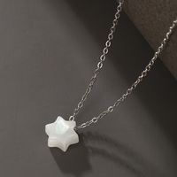 304 Stainless Steel Plastic XUPING Simple Style Hexagram Cross Pendant Necklace main image 4