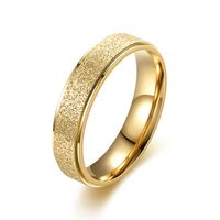 Simple Style Solid Color Stainless Steel Plating Couple Rings main image 5